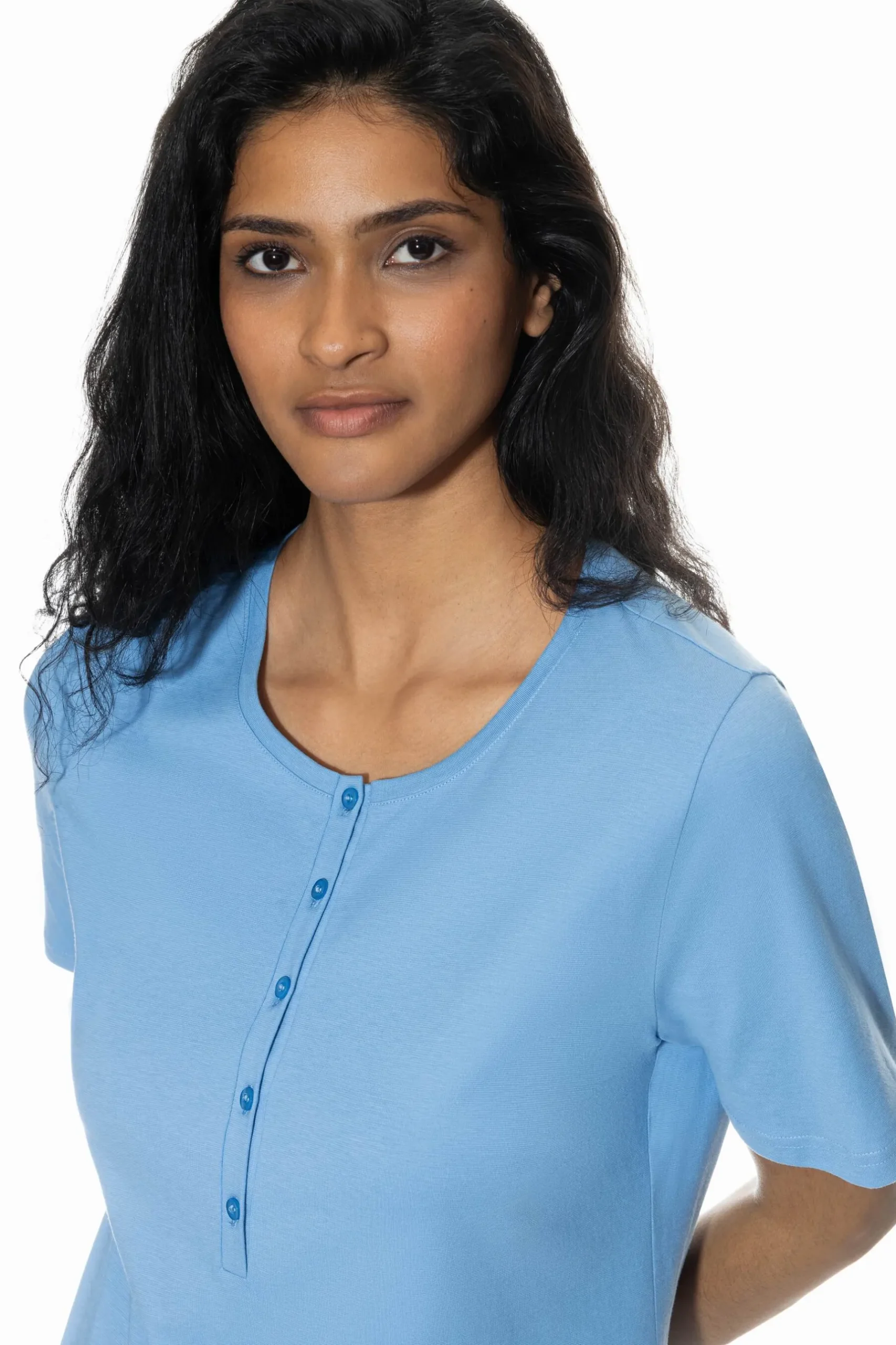 Damen Mey Anzug 3/4 lang, kurzarm Serie Small Stripes
