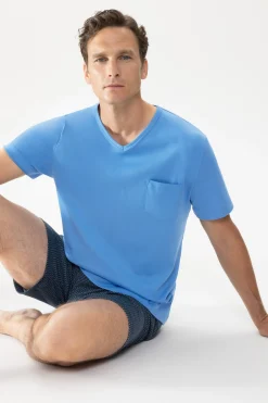 Herren Mey Anzug kurz Serie Micro Blue