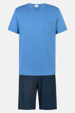 Herren Mey Anzug kurz Serie Micro Blue