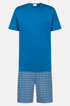Herren Mey Anzug kurz Serie Blue Flower