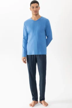 Herren Mey Anzug lang Serie Micro Blue