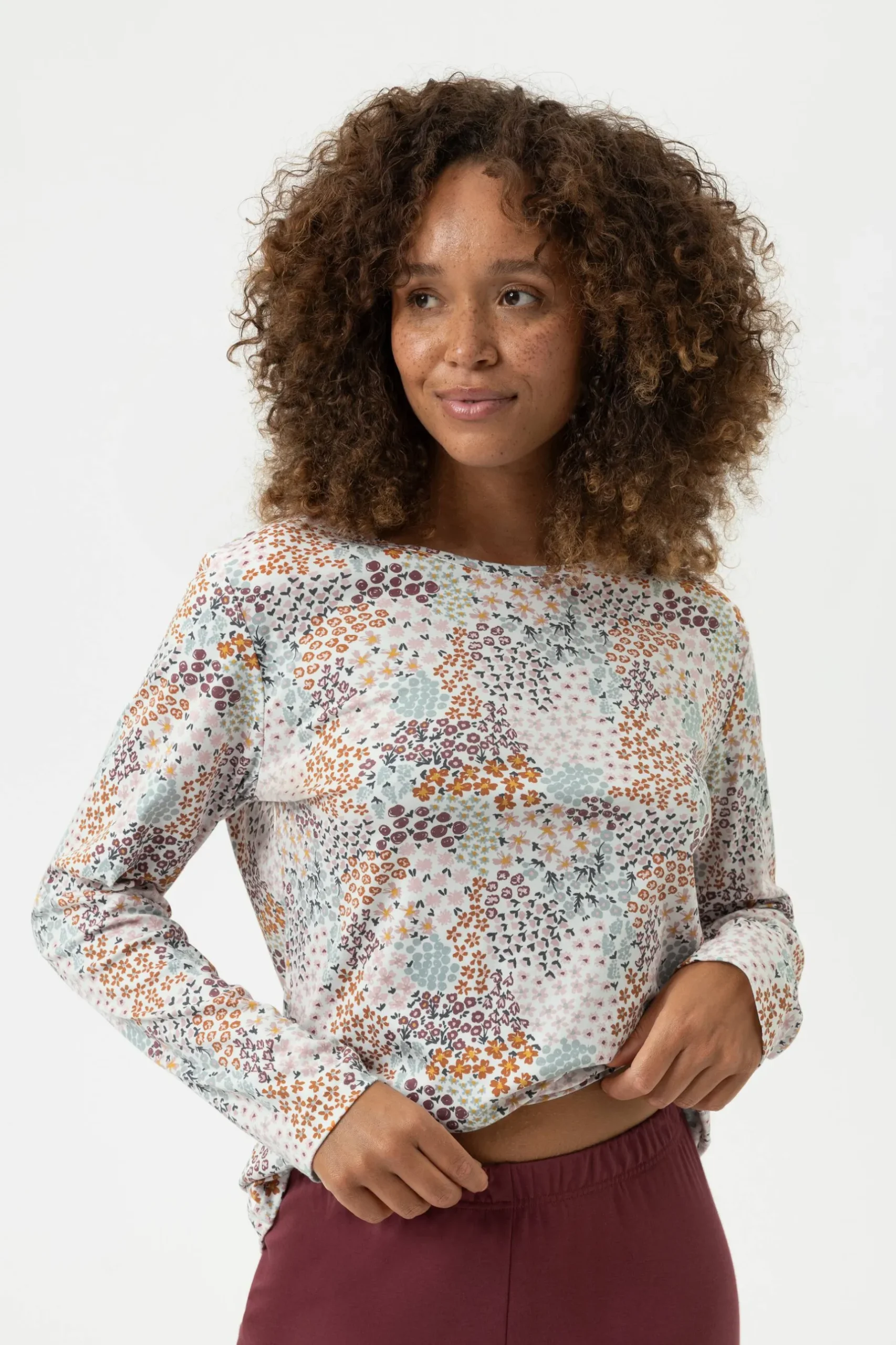 Damen Mey Anzug lang Serie Flower Bed