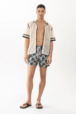 Herren Mey Badeshorts Serie Tropical Bliss