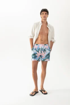 Herren Mey Badeshorts Serie Leaf Waltz