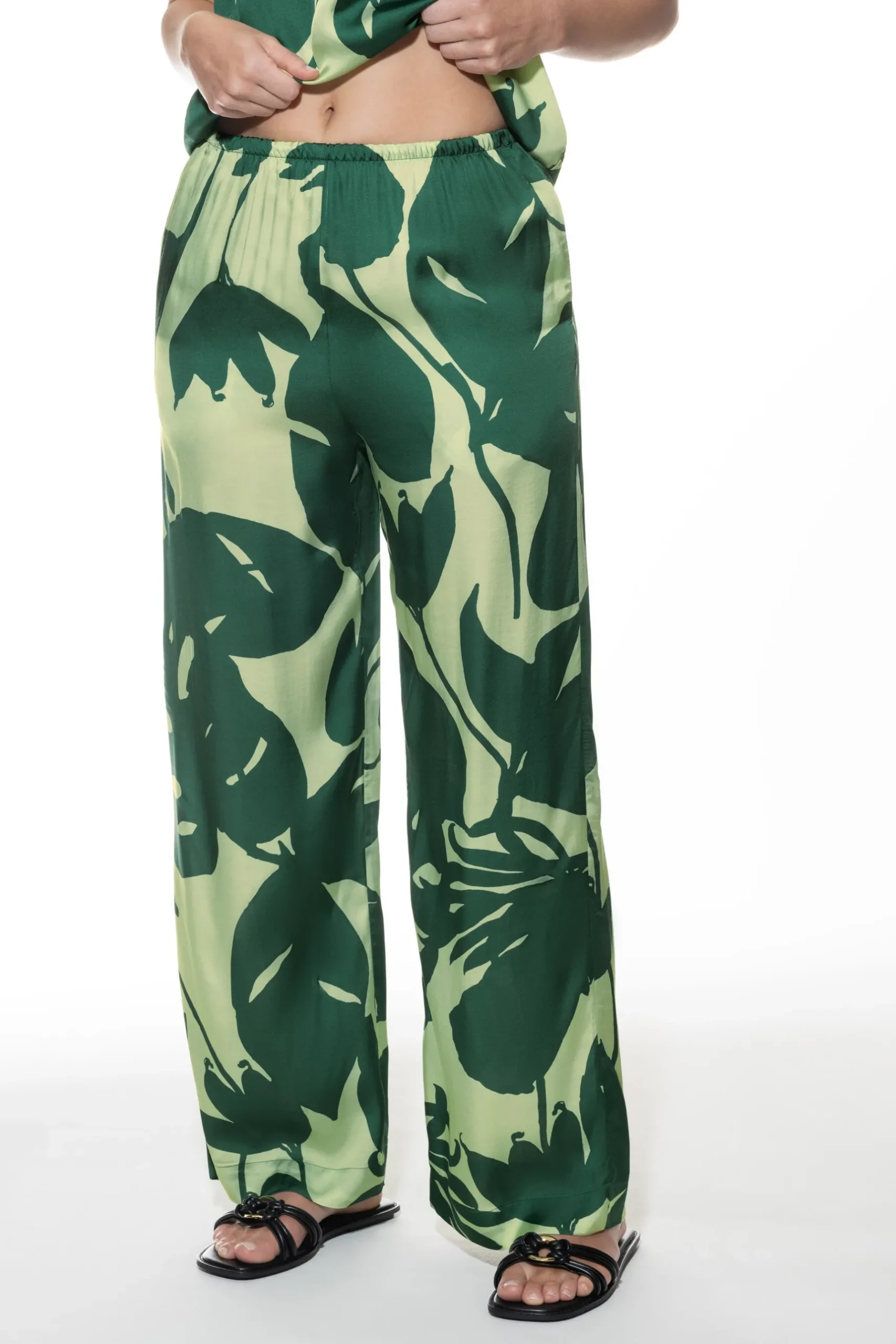 Damen Mey Hose Serie Tropical Leaves