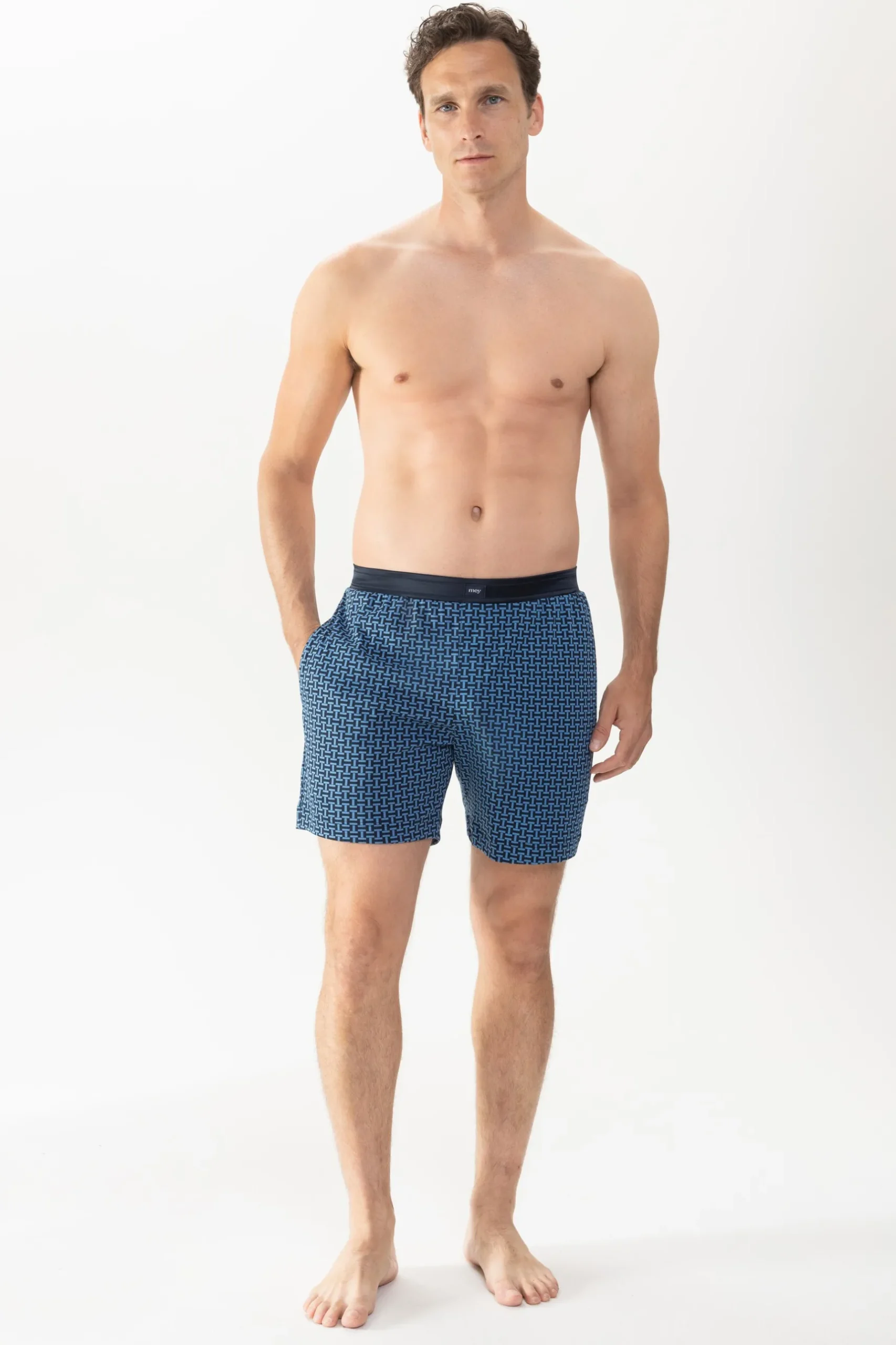 Herren Mey Hose kurz Serie Terrazzo