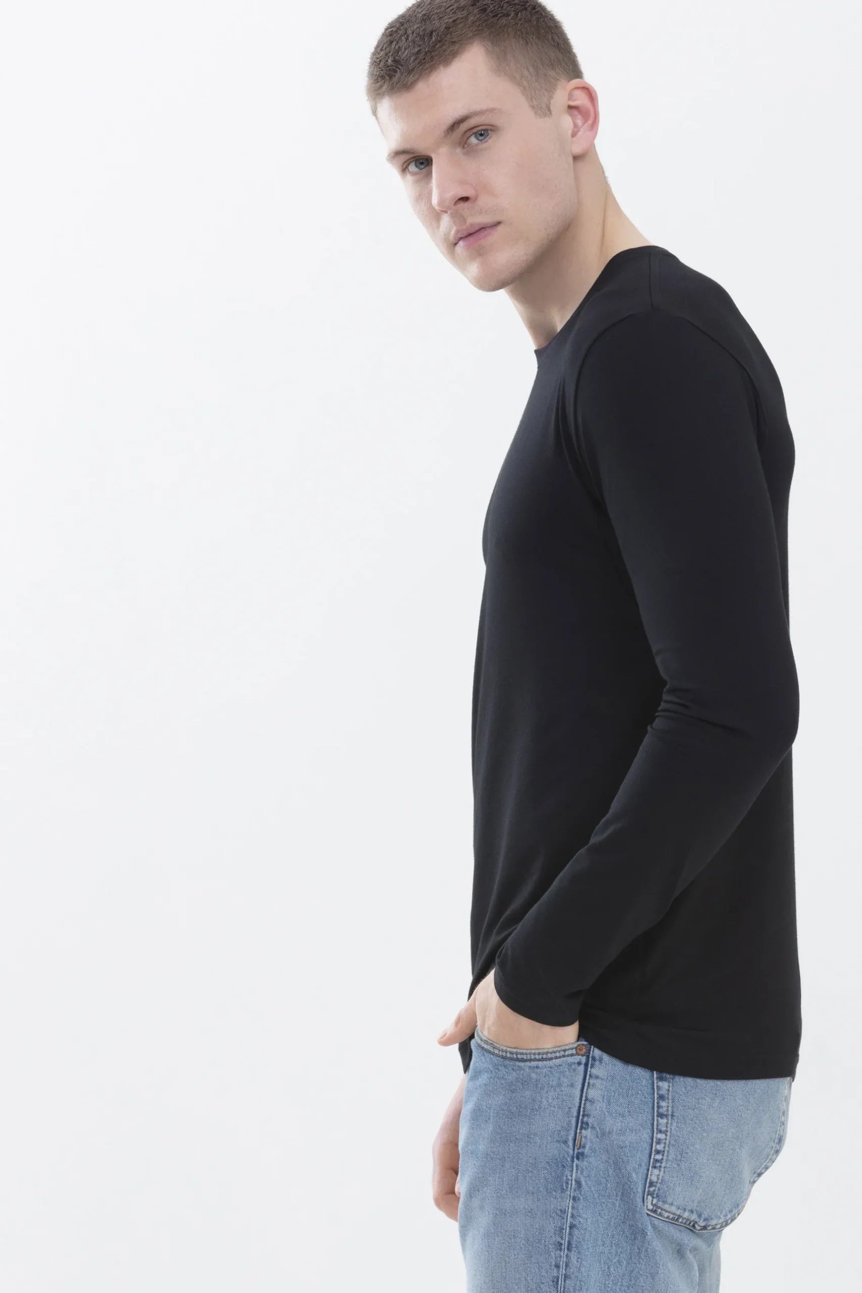 Herren Mey Hybrid-T-Shirt | Langarm Serie Hybrid T-Shirt