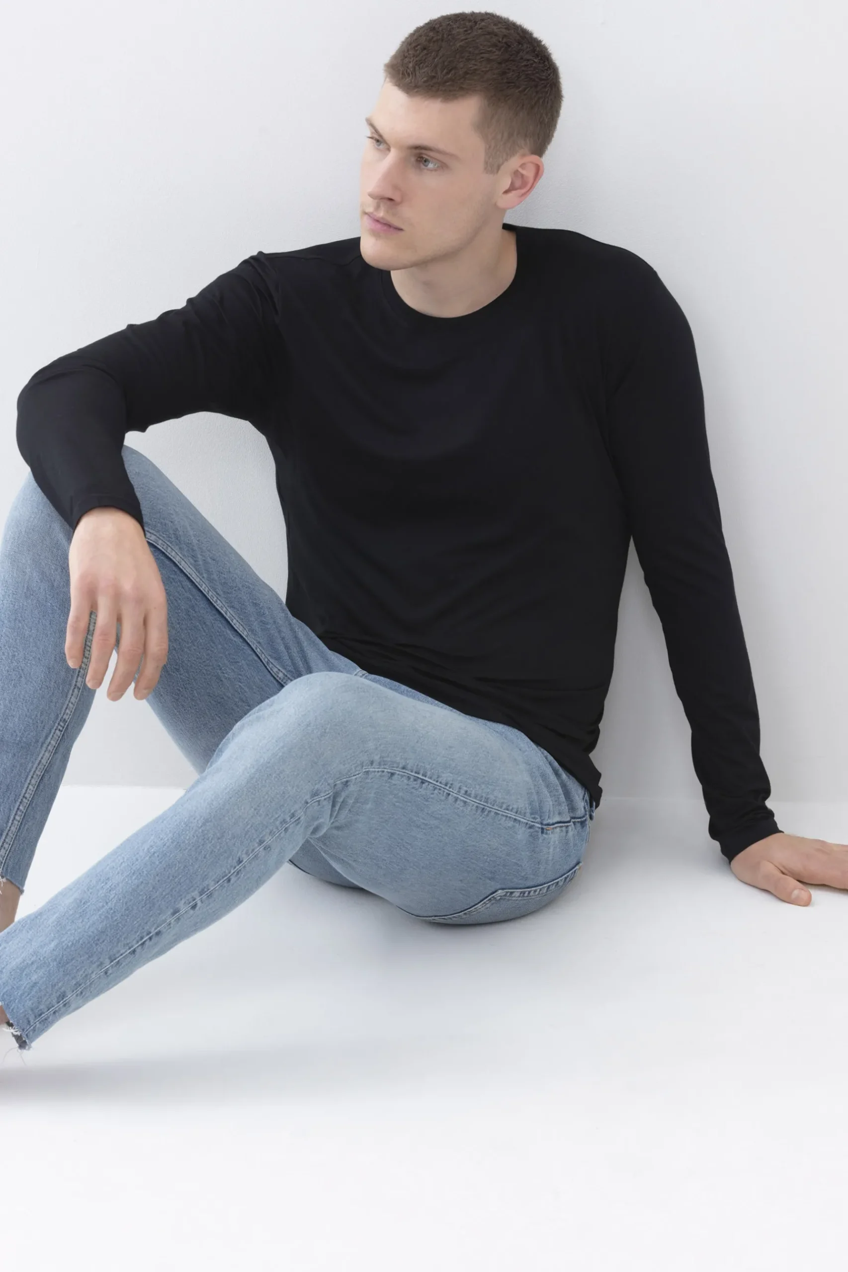 Herren Mey Hybrid-T-Shirt | Langarm Serie Hybrid T-Shirt