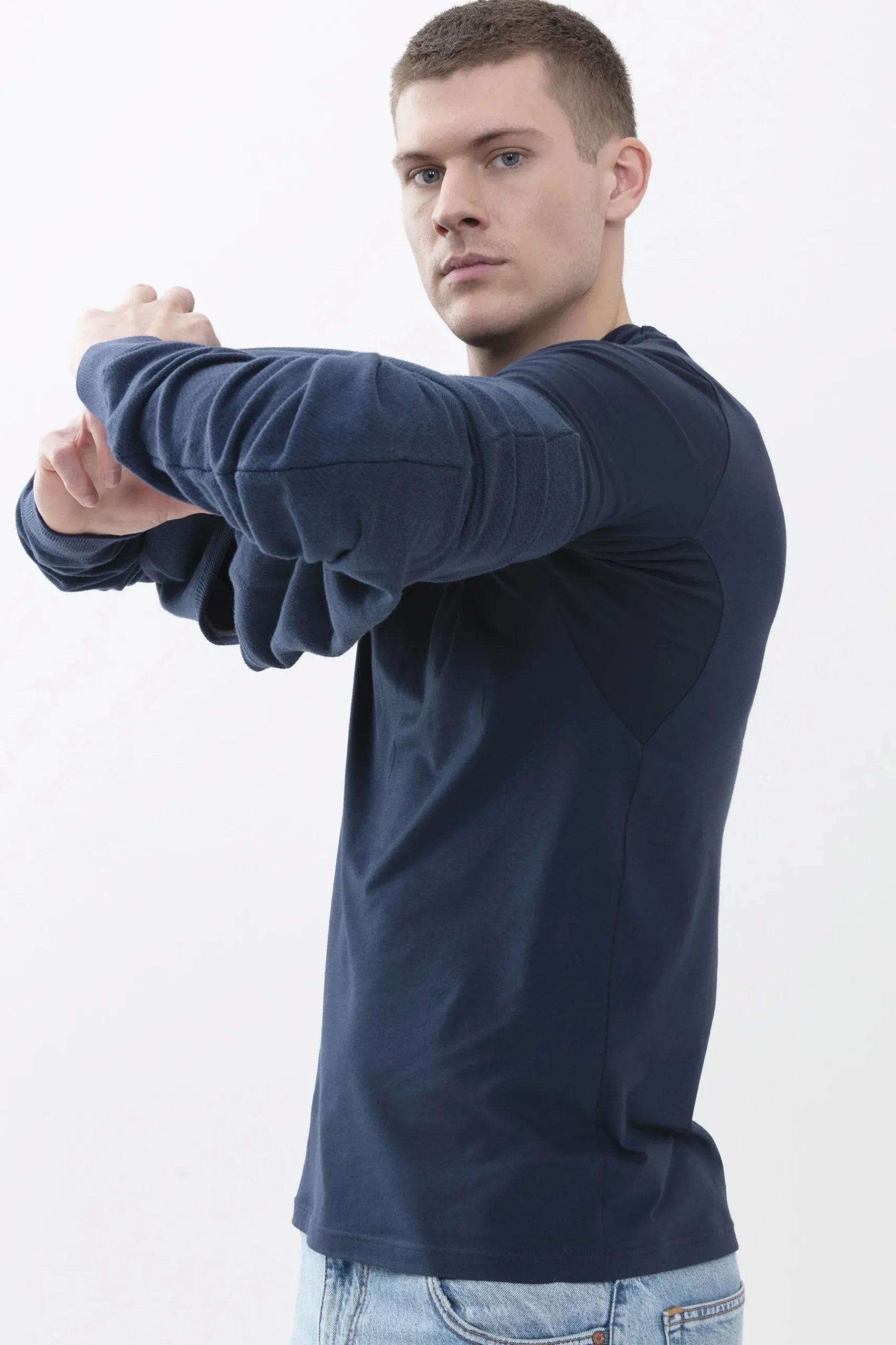Herren Mey Hybrid-T-Shirt | Langarm Serie Hybrid T-Shirt