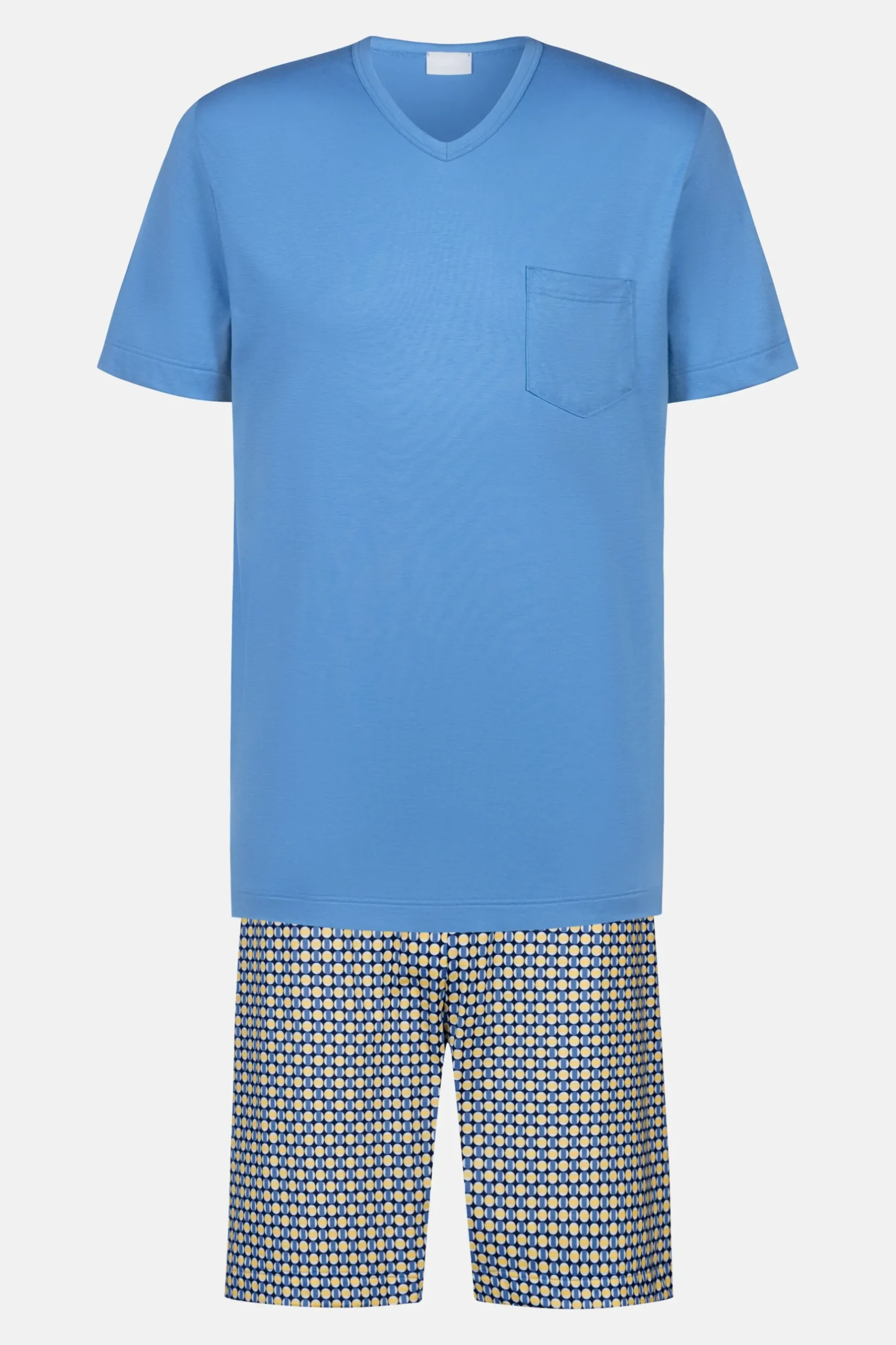 Herren Mey Kurzer Pyjama Serie Summer Geo