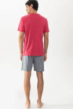 Herren Mey Kurzer Pyjama Serie Soft Circles