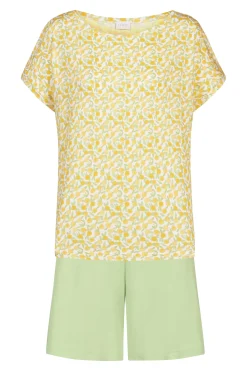 Damen Mey Kurzer Pyjama Serie Lemon Dots