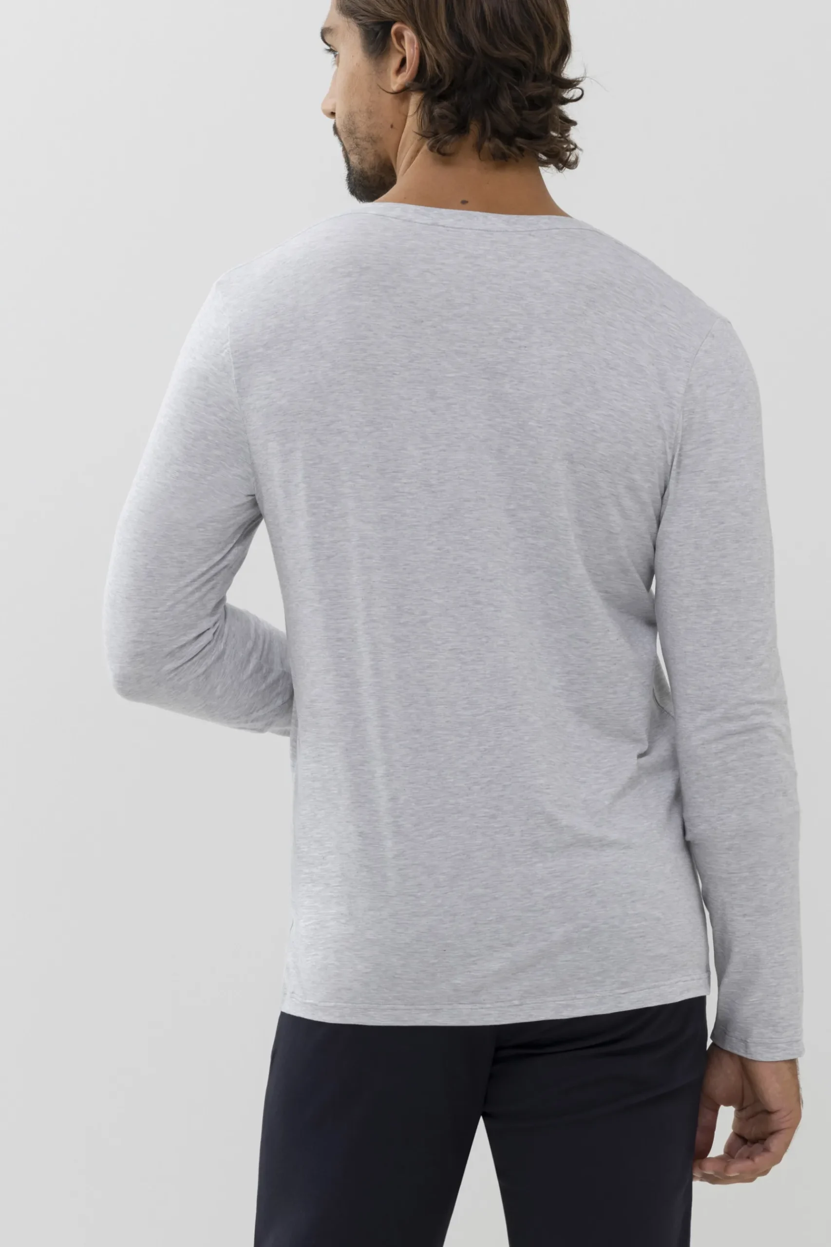 Herren Mey Langarm-Shirt Dry Cotton Colour
