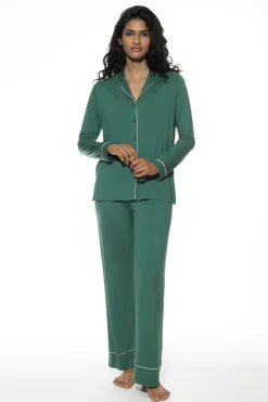 Damen Mey Langer Pyjama Serie Pure Chic