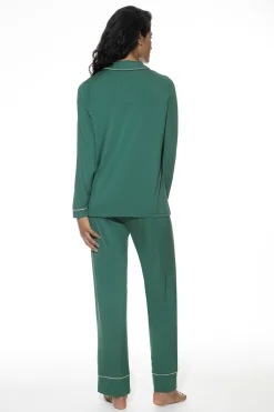 Damen Mey Langer Pyjama Serie Pure Chic
