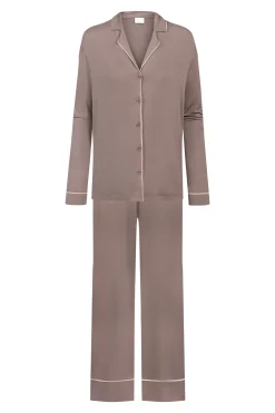 Damen Mey Langer Pyjama Serie Pure Chic