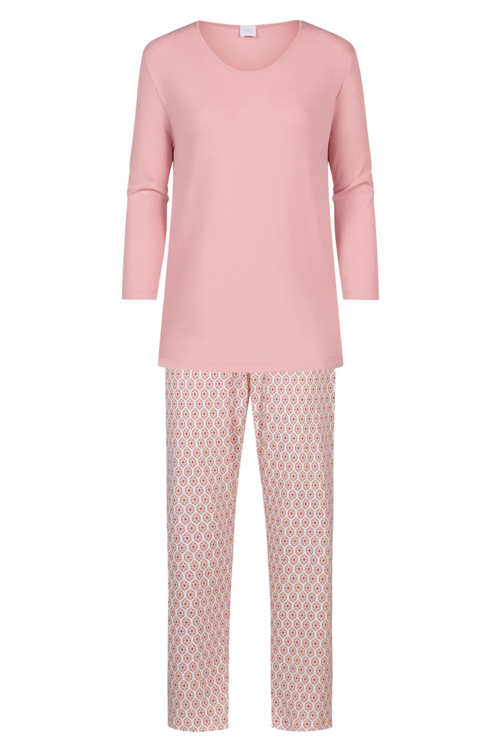 Damen Mey Langer Pyjama Serie Pure Decor