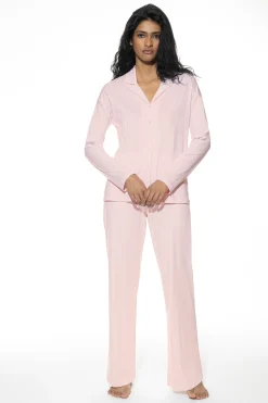 Damen Mey Langer Pyjama Serie Adorable Lines