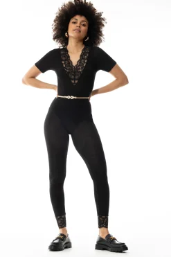 Damen Mey Leggings Serie Wool Love