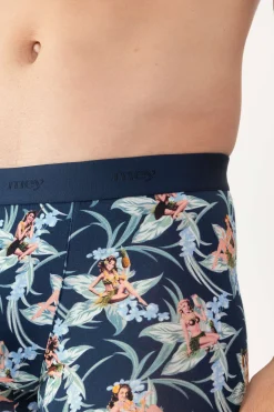 Herren Mey Long Shorty Serie Tropical Bliss