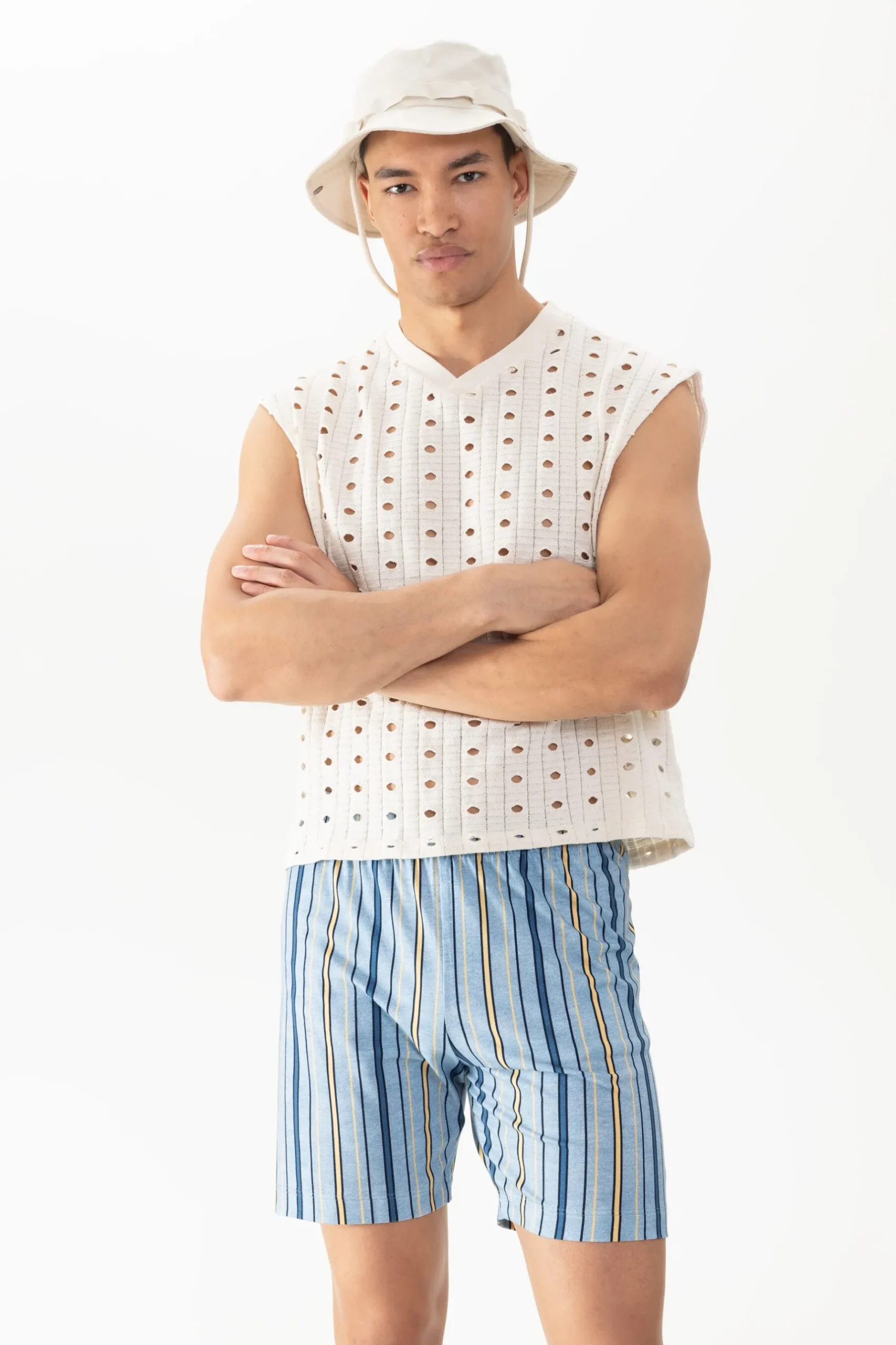 Herren Mey Loungehose Serie Stripes Connection