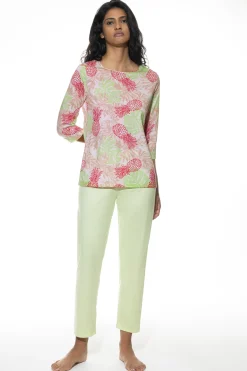 Damen Mey Pyjama Serie Pink Pineapple