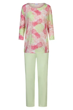 Damen Mey Pyjama Serie Pink Pineapple