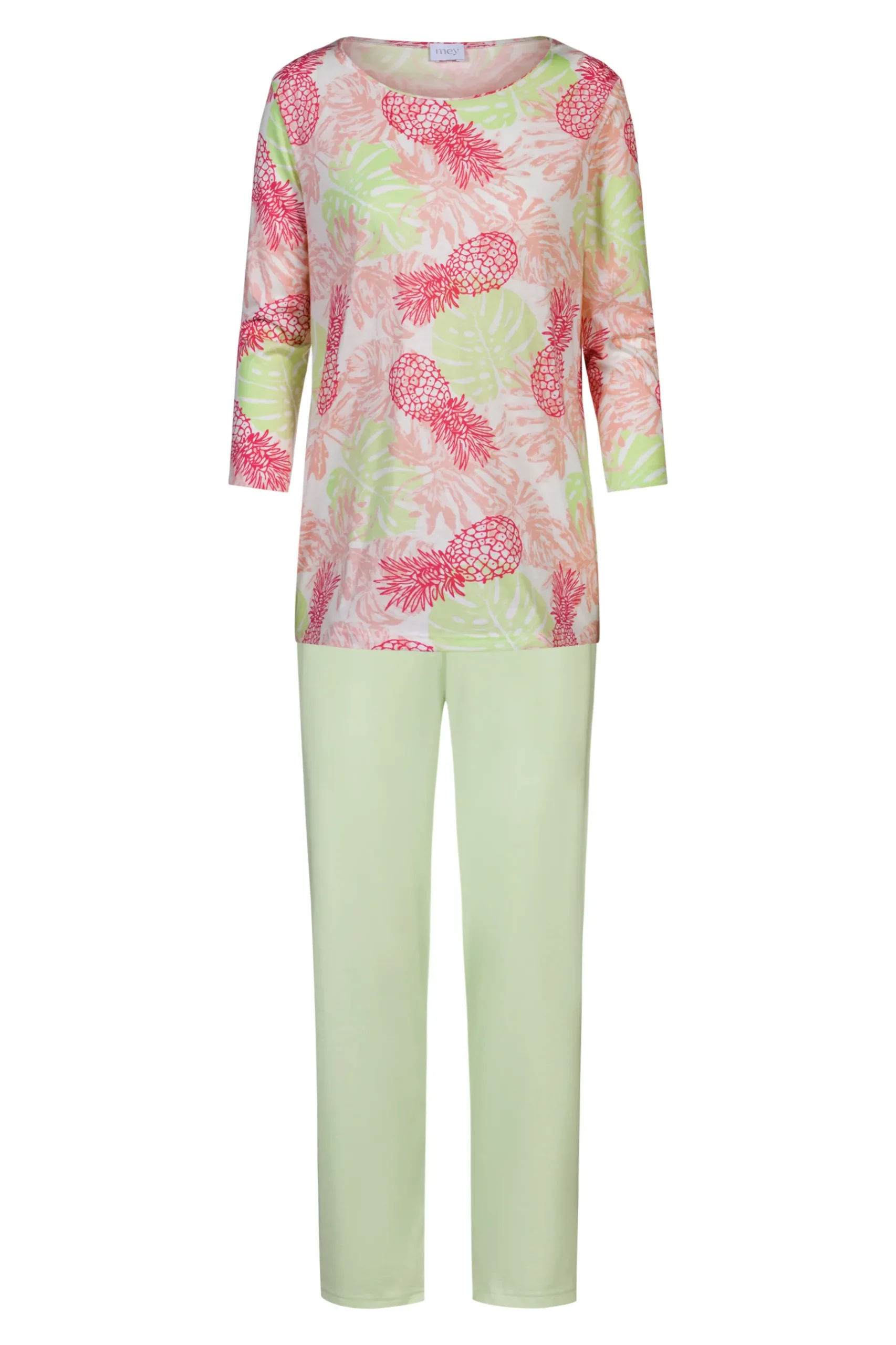 Damen Mey Pyjama Serie Pink Pineapple