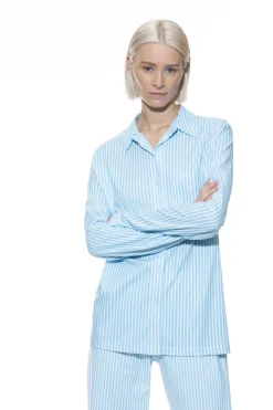 Damen Mey Pyjama Shirt Serie Elva