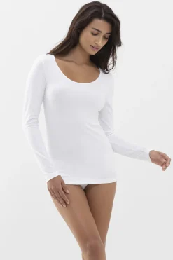 Damen Mey Shirt langarm Serie Cotton Pure