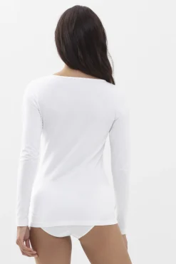 Damen Mey Shirt langarm Serie Cotton Pure
