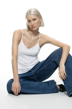 Damen Mey Spaghetti Top Serie Comfort Cotton