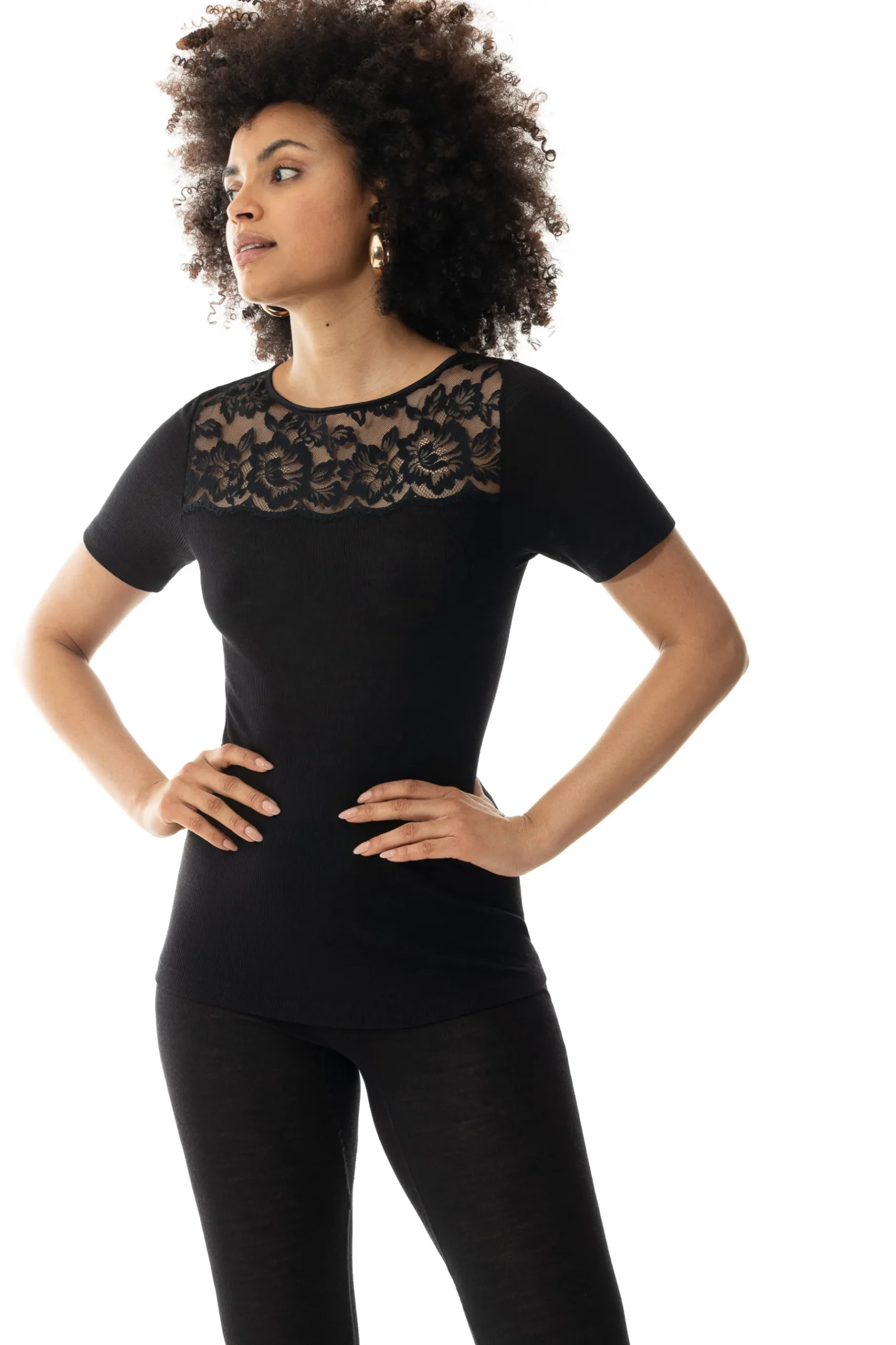Damen Mey T-Shirt Serie Wool Love
