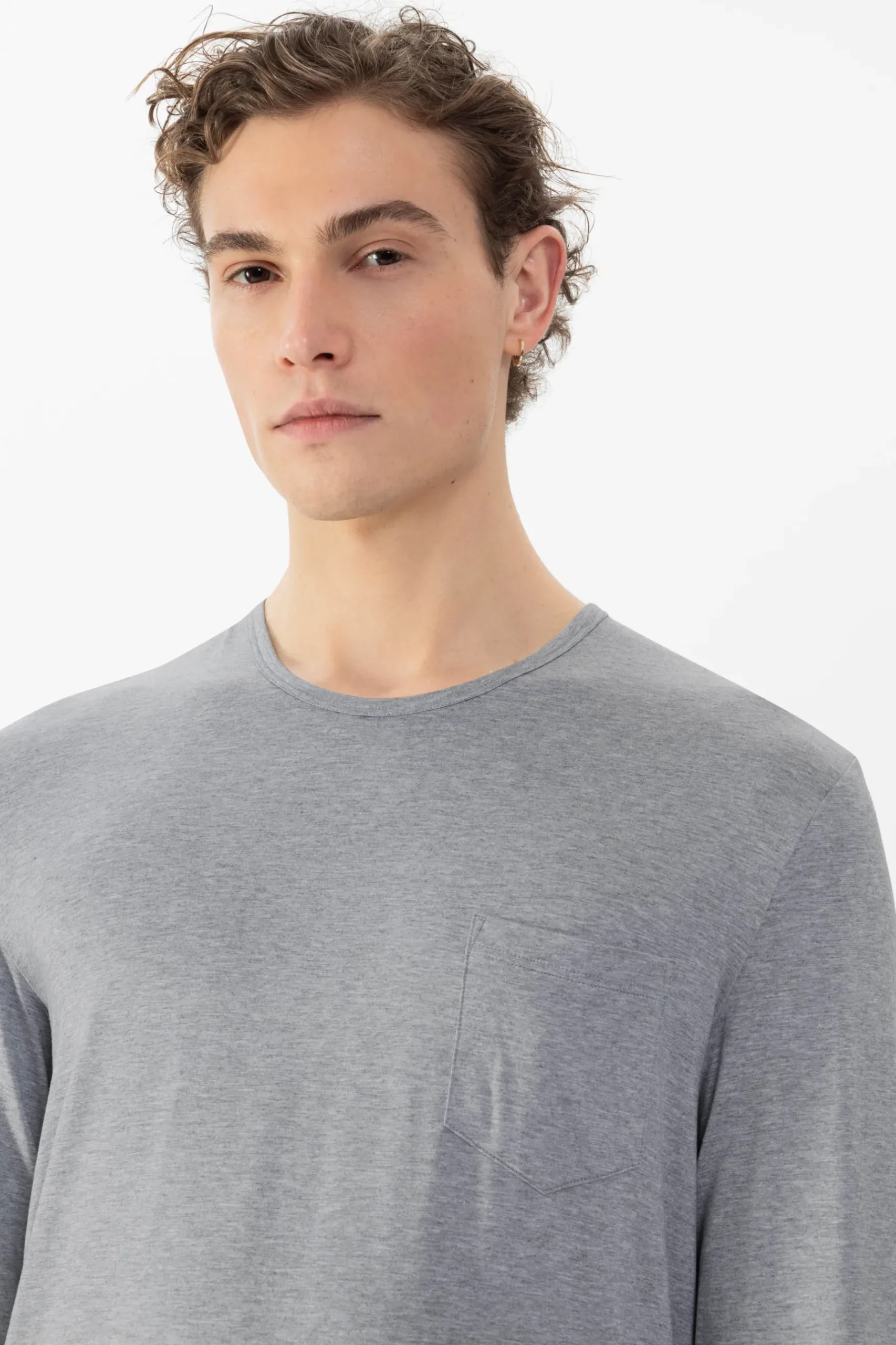 Herren Mey T-Shirt langarm Serie Easy Night