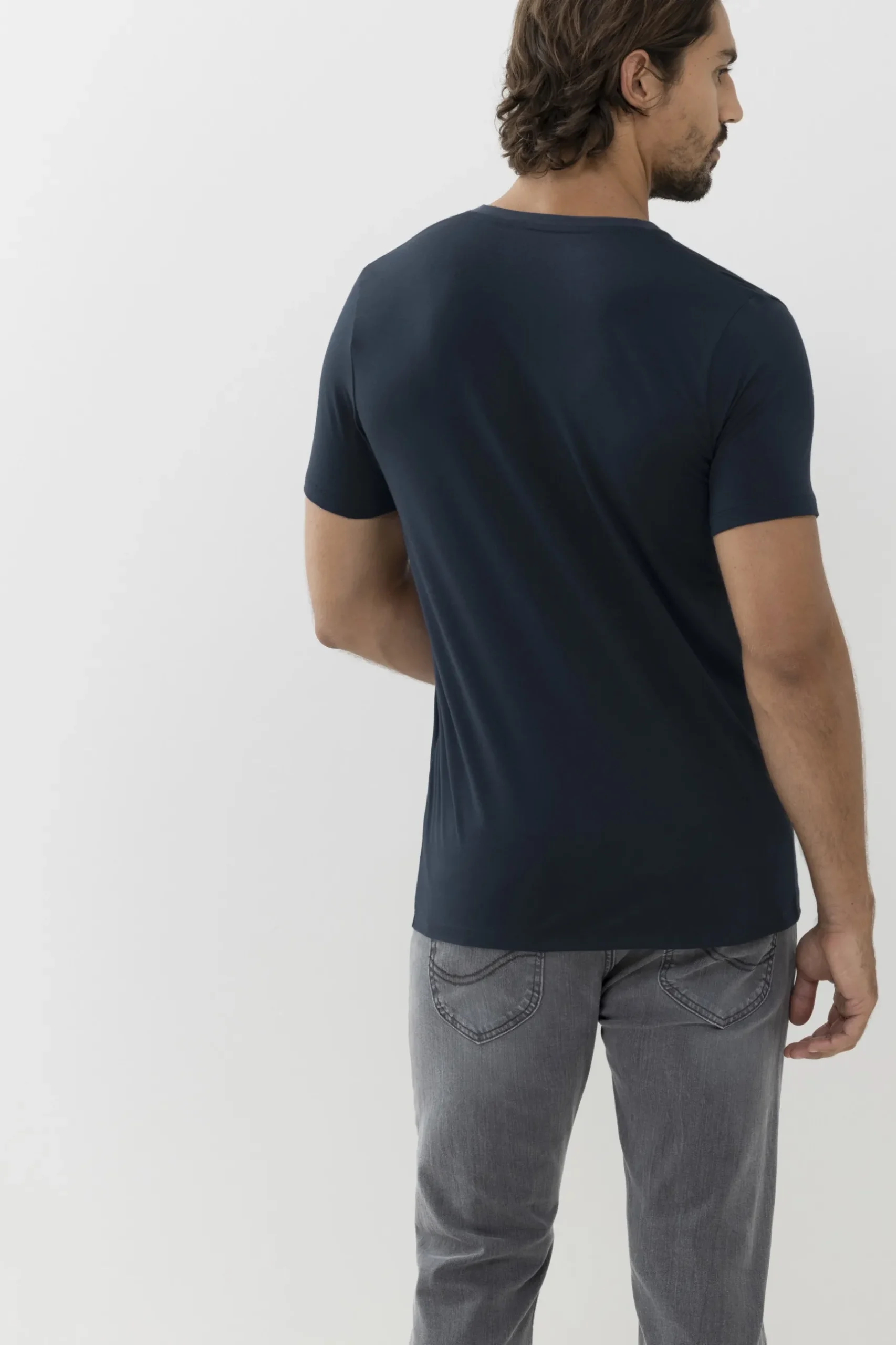 Herren Mey V-Neck Dry Cotton Colour
