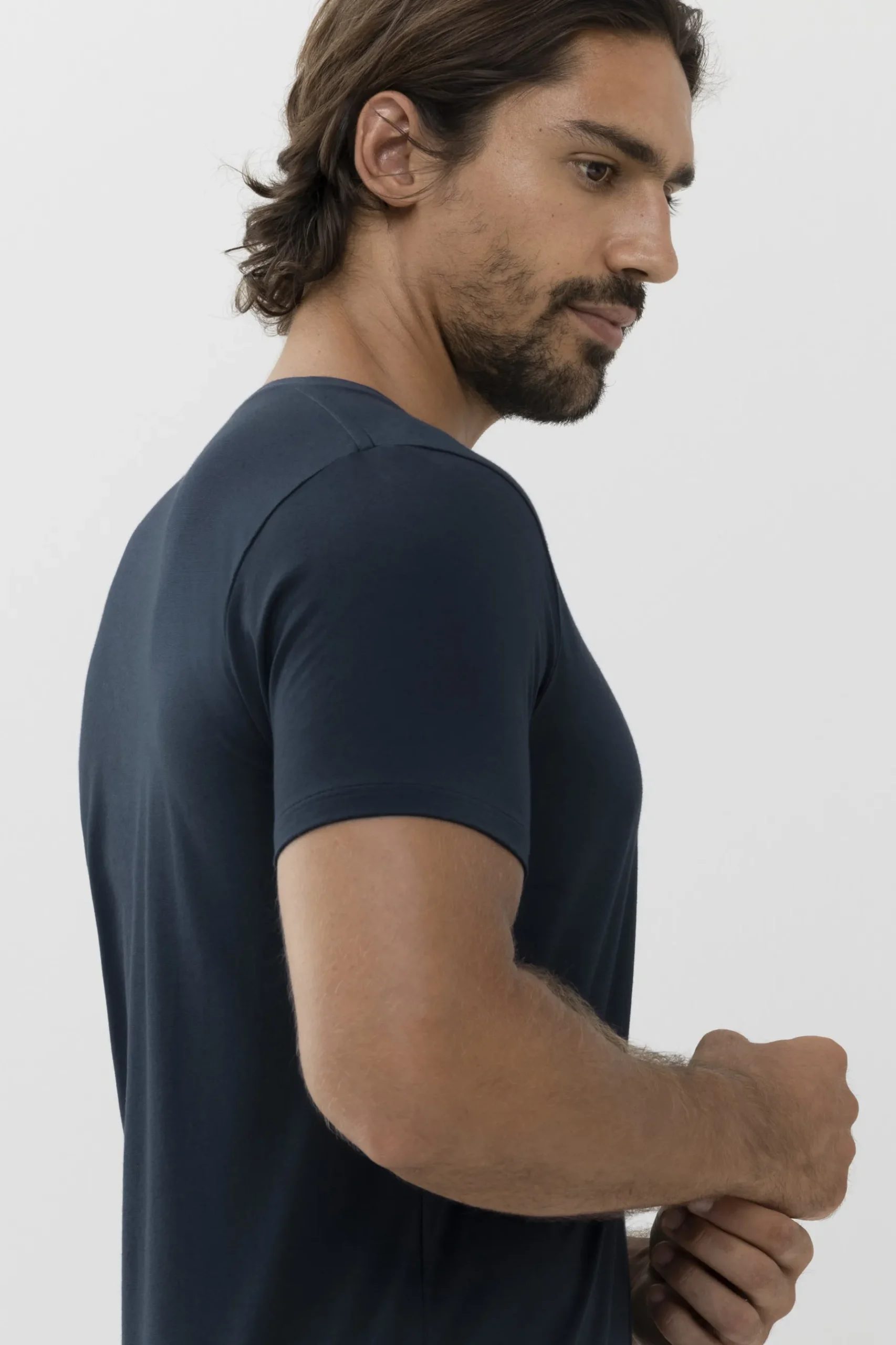 Herren Mey V-Neck Dry Cotton Colour